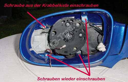 Anleitungen | Mercedes SLK-Klasse (r170) | FL: Spiegelblinker an PreFacel: Bild 18