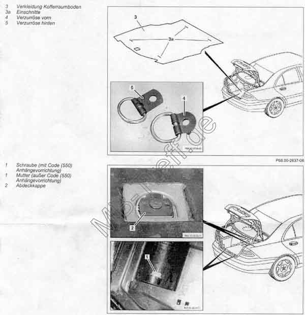 Anleitungen | Mercedes C-Klasse (w203) | Lastenverankerung nachrsten: Bild 0