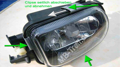 Tipps-tricks | Mercedes SLK-Klasse (r171) | Nebelscheinwerfer ausbauen und Lichtscheibe auswechseln: Bild 3