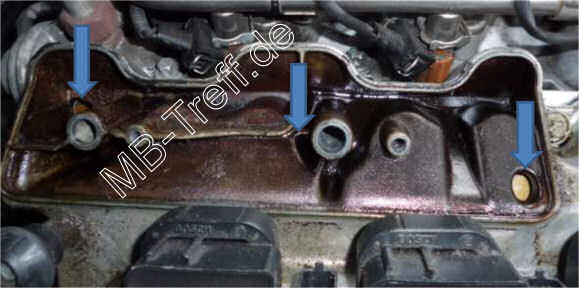 Tipps-tricks | Mercedes S-Klasse (w220) | Motorentlftungsdeckelausbau und Dichtmittel erneuern: Bild 11