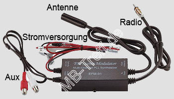 Anleitungen | Mercedes Allgemein | FM-Modulator zum Nachrsten eines AUX-Anschlusses: Bild 1