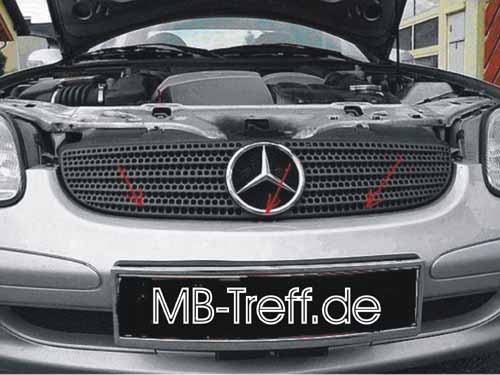 Anleitungen | Mercedes SLK-Klasse (r170) | Einbau des CLK-Grills: Bild 4