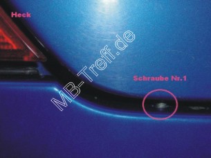 Anleitungen | Mercedes SLK-Klasse (r170) | FL: Stossfänger (hinten) an PreFacelift: Bild 8