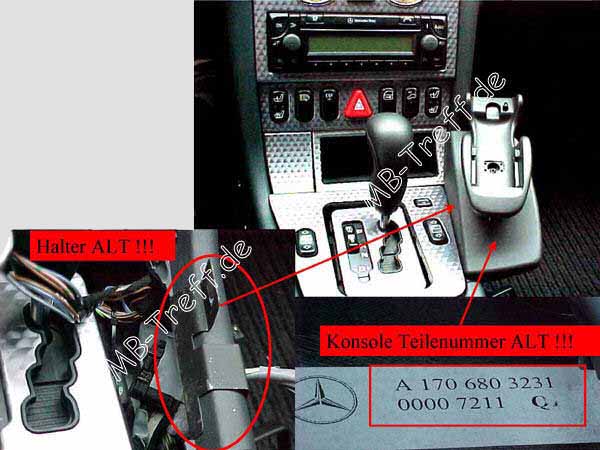 Anleitungen | Mercedes SLK-Klasse (r170) | Neue und alte Handykonsole: Bild 1