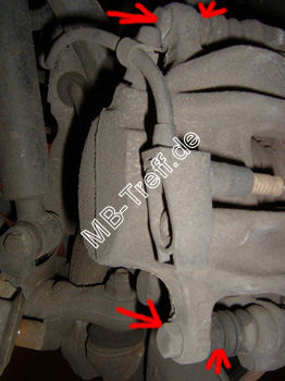Anleitungen | Mercedes C-Klasse (w202) | Bremsenklötze/-scheiben erneuern, Bremssattel lackieren: Bild 2
