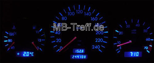 Anleitungen | Mercedes C-Klasse (w202) | Tachonadeln in einer anderen Farbe bemalen: Bild 9