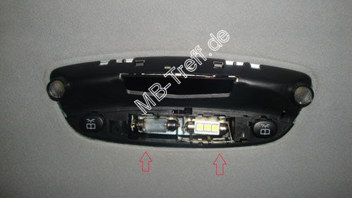 Anleitungen | Mercedes C-Klasse (w203) | Innenbeleuchtung auf LED-Sofitte umbauen: Bild 17