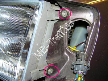 Tipps-tricks | Mercedes 200D - 500E (w124) | Ausbau der Scheinwerfer: Bild 5