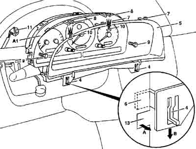 Tipps-tricks | Mercedes M-Klasse (w163) | Demontage des Kombiinstrumentes: Bild 1